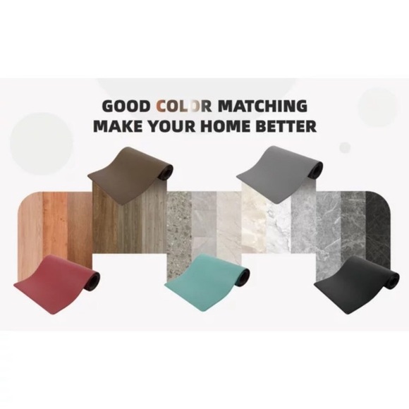 Kitchen Mat Floor Runner Rug 17"x79", Teal - Picture 2 of 9